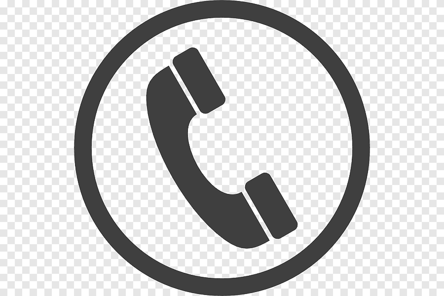 Icona di un telefono fisso all'interno di un cerchio